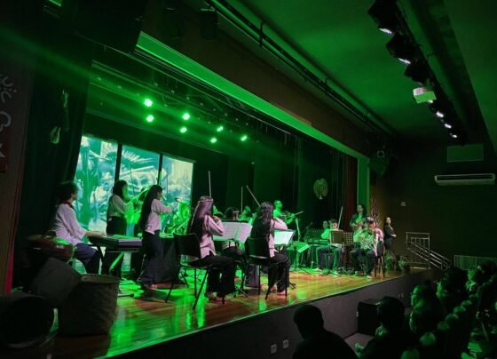 Concerto inédito da Orquestra Indígena de Campo Grande (Foto: Ingrid Rocha)