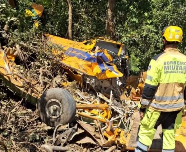avião agrícola piloto sobreviveu