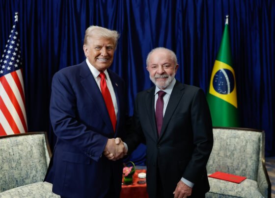 Presidente da República, Luís Inácio Lula da Silva, durante Encontro com o Presidente dos Estados Unidos, Donald Trump, durante o 47ª Cúpula da Associação de Nações do Sudeste Asiático - ASEAN. Foto: Ricardo Stuckert/PR