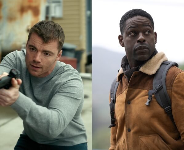 Montagem de imagens mostra cena das séries O Agente Noturno (à esquerda) e Paradise (à direita) - Metrópoles