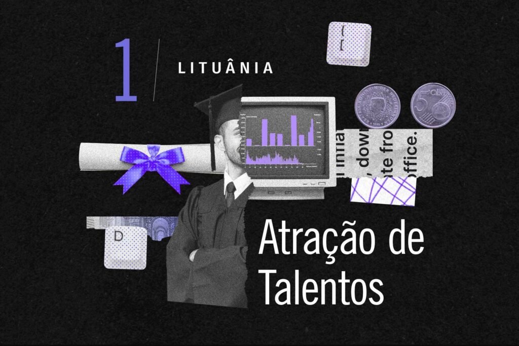Atração de talentos na Lituânia (Ilustração: João Brito)