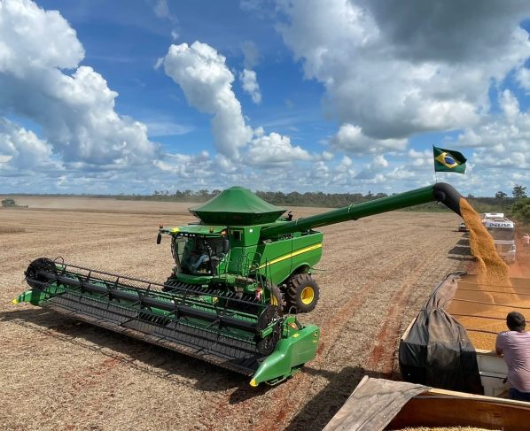 Fazenda Brasnorte - Colheita de soja