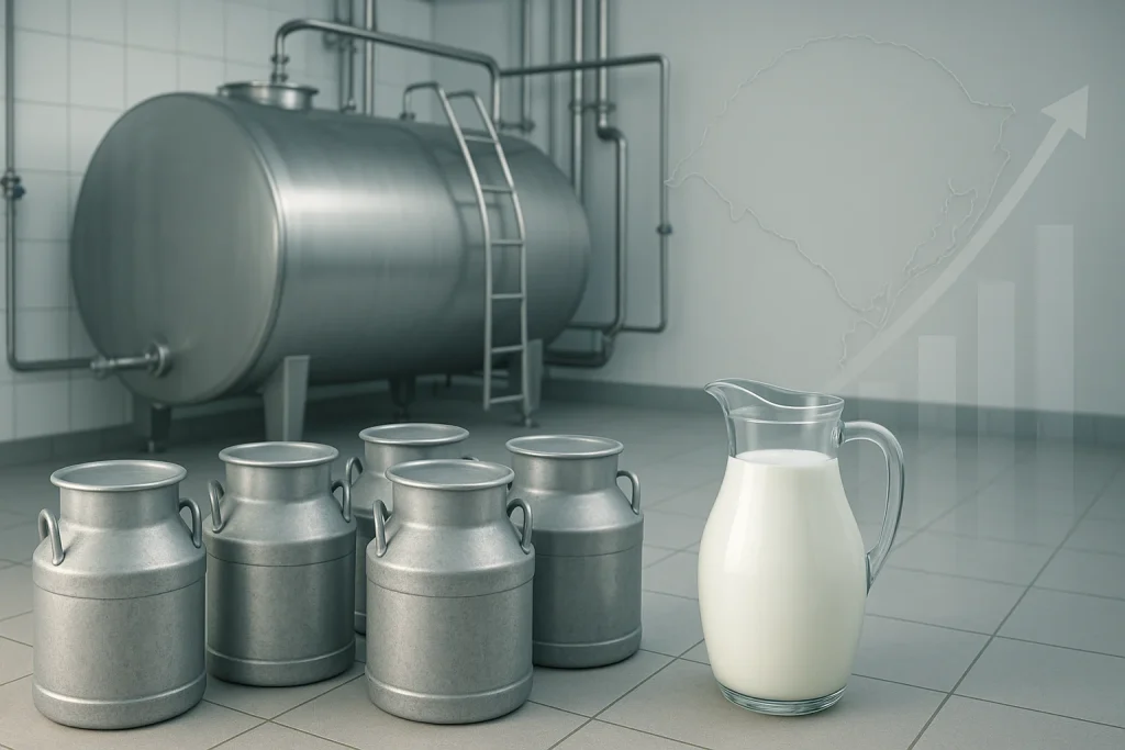 Conseleite/RS projeta valor de referência do leite em R$ 2,5333 para abril