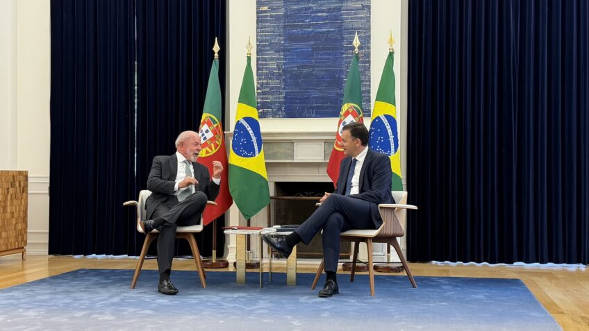 Lula e Luís Montenegro