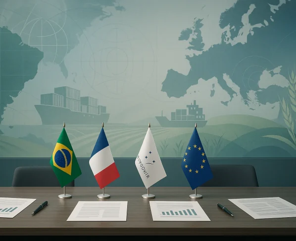 CNA recebe Câmara de Comércio França-Brasil para discutir acordo entre Mercosul e União Europeia