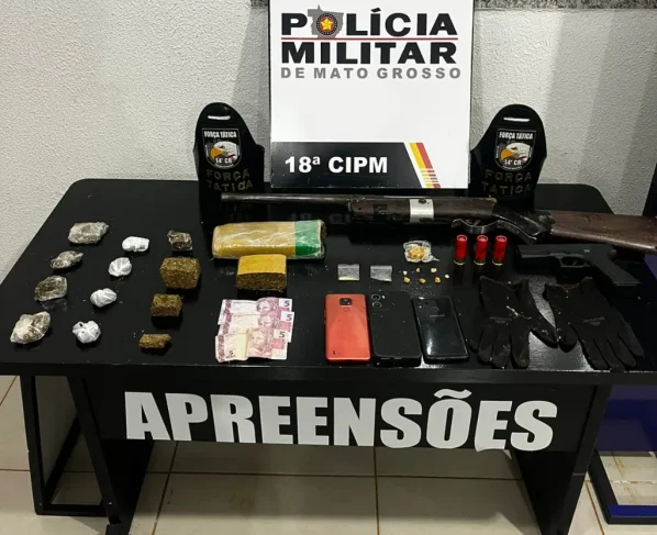 Força Tática prende dupla por tráfico de drogas em Nova Mutum