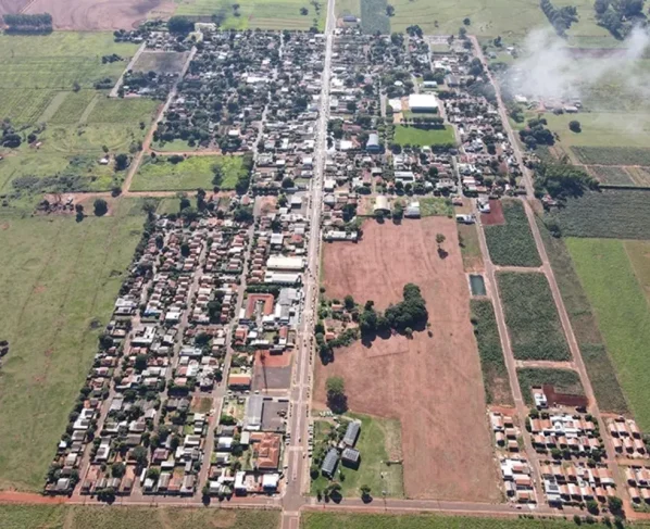 Visão aérea de Japorã. (Foto: Prefeitura de Japorã)