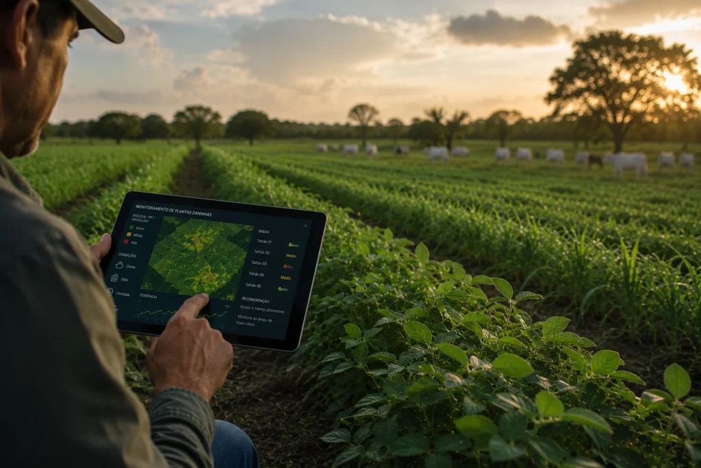 Tecnologia antecipa infestação de plantas daninhas